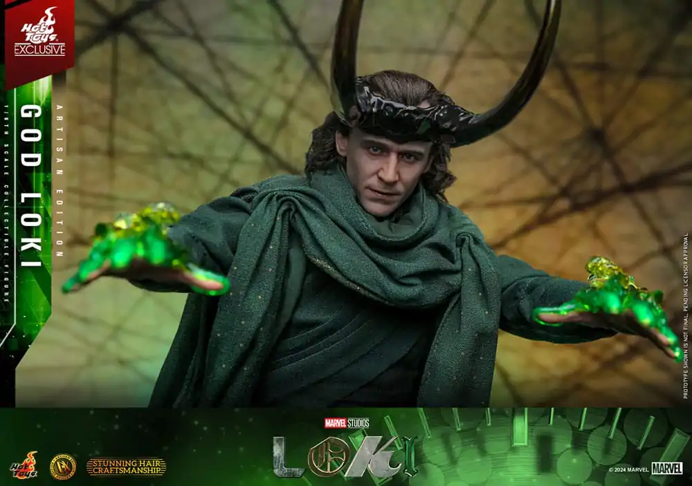 Loki DX Action Figure 1/6 God Loki Artisan Edition Hot Toys Exclusive 31 cm product photo