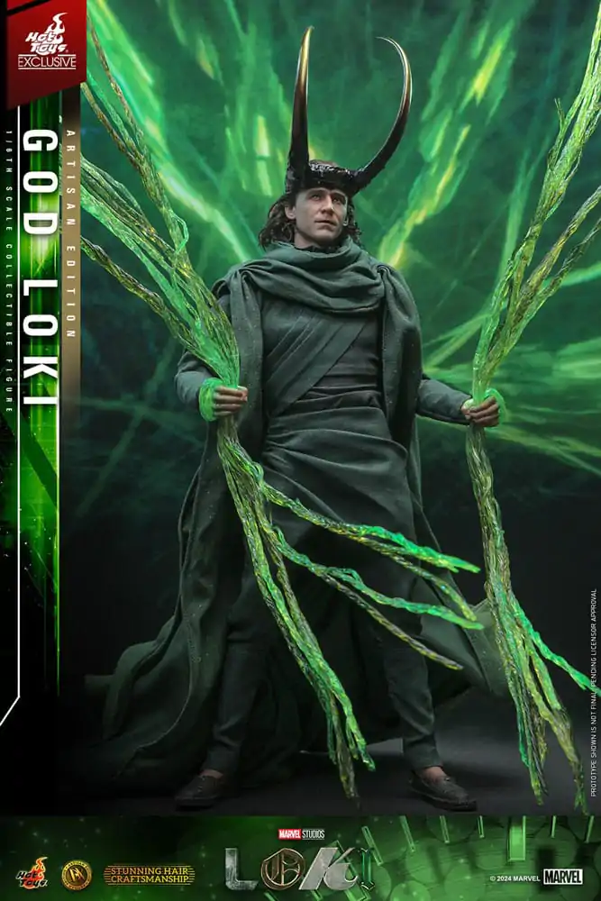 Loki DX Action Figure 1/6 God Loki Artisan Edition Hot Toys Exclusive 31 cm product photo