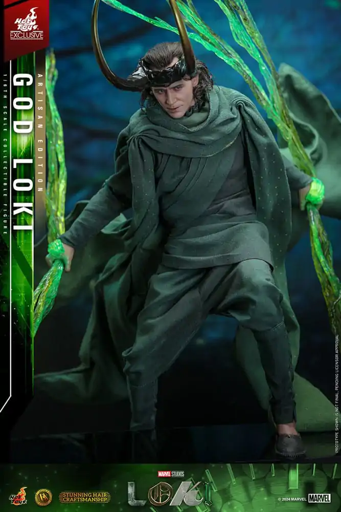 Loki DX Action Figure 1/6 God Loki Artisan Edition Hot Toys Exclusive 31 cm product photo