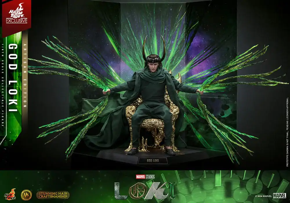 Loki DX Action Figure 1/6 God Loki Artisan Edition Hot Toys Exclusive 31 cm product photo