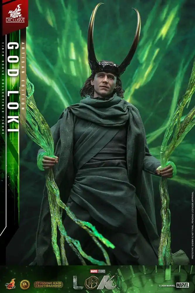 Loki DX Action Figure 1/6 God Loki Artisan Edition Hot Toys Exclusive 31 cm product photo