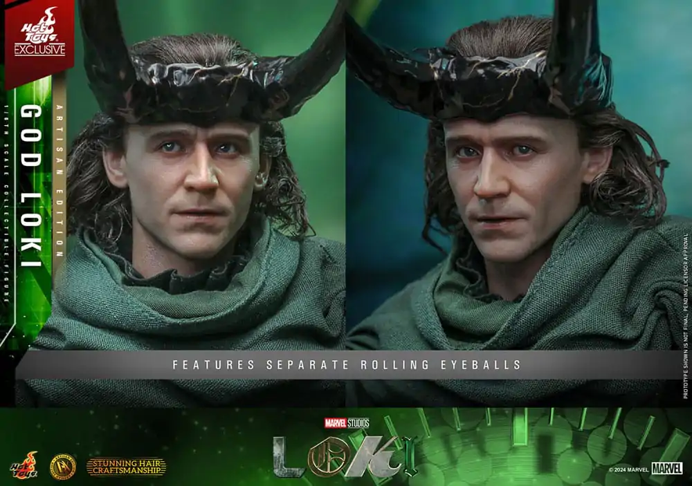 Loki DX Action Figure 1/6 God Loki Artisan Edition Hot Toys Exclusive 31 cm product photo