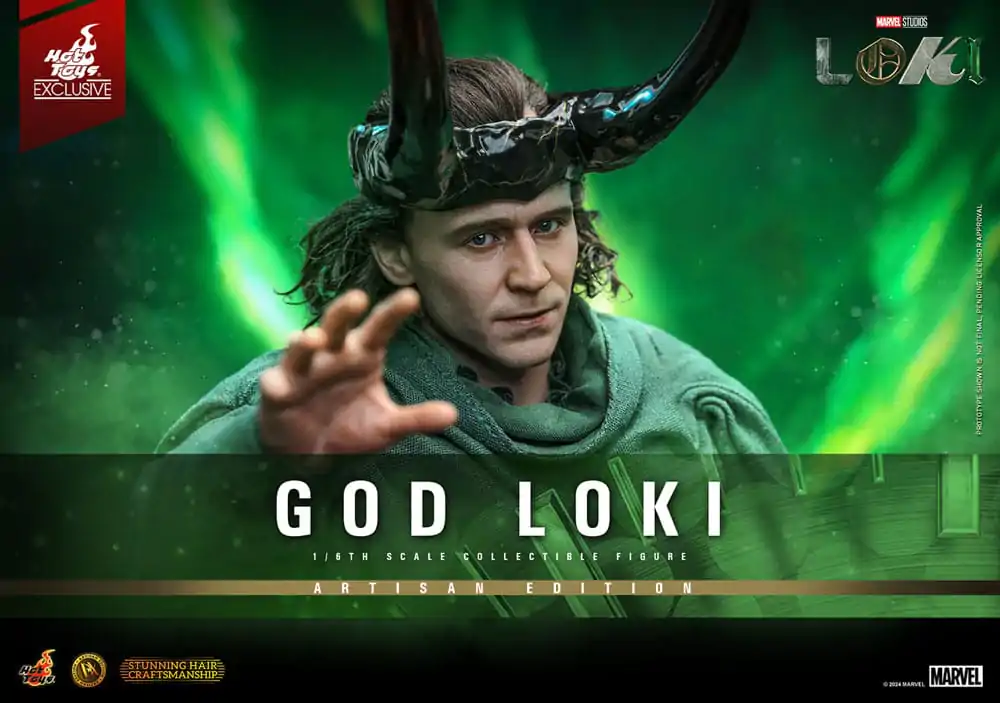 Loki DX Action Figure 1/6 God Loki Artisan Edition Hot Toys Exclusive 31 cm product photo