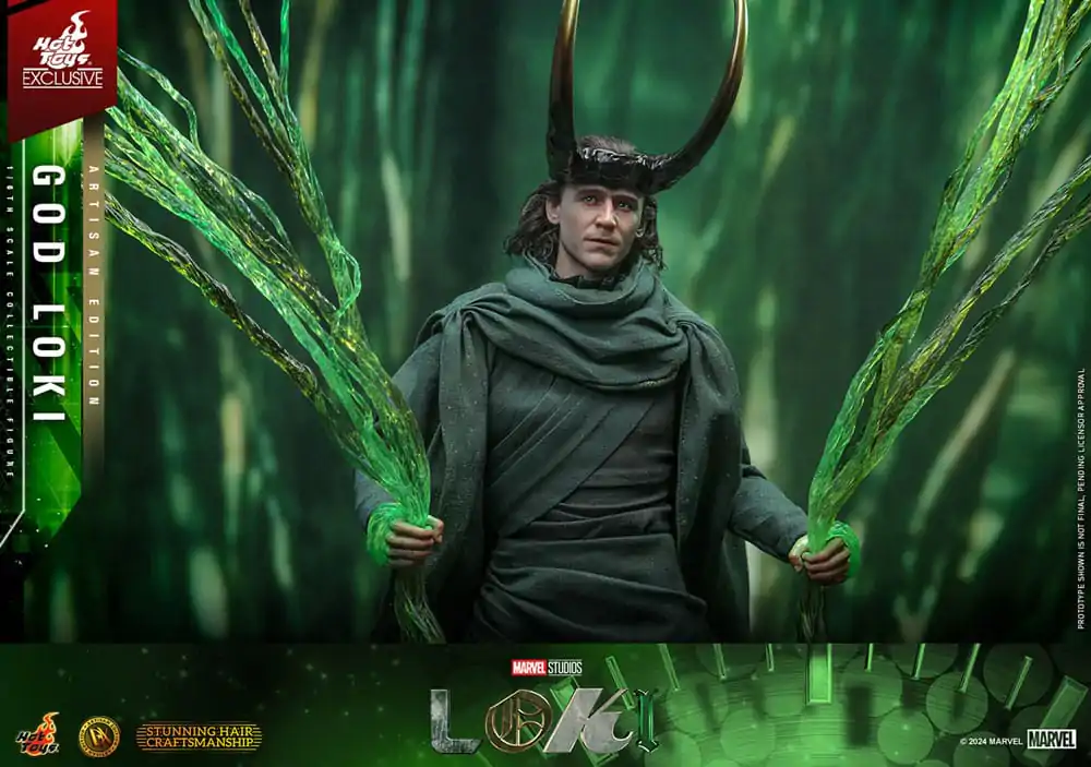 Loki DX Action Figure 1/6 God Loki Artisan Edition Hot Toys Exclusive 31 cm product photo