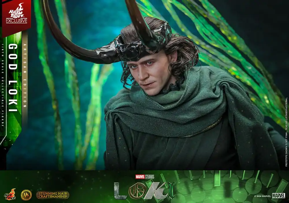 Loki DX Action Figure 1/6 God Loki Artisan Edition Hot Toys Exclusive 31 cm product photo