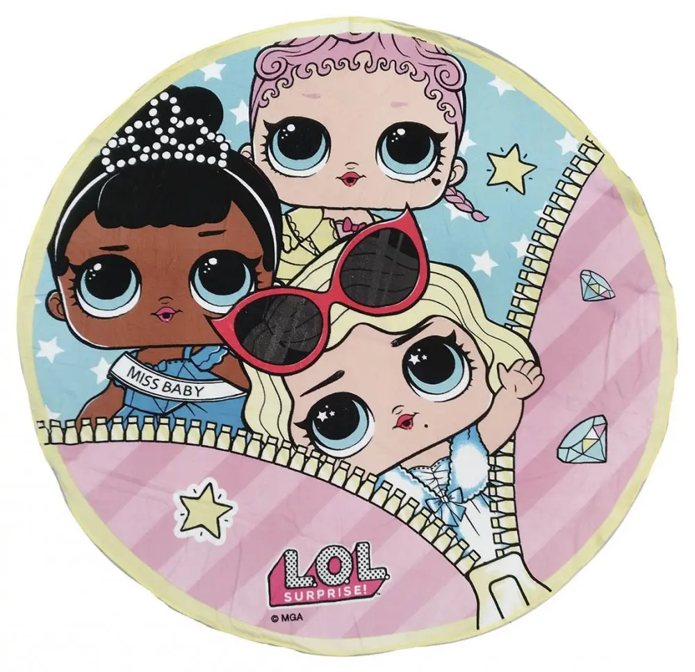 LOL Surprise Glam round microfiber towel product photo