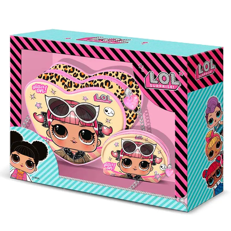 LOL Surprise Glitter Heart bag + purse set product photo