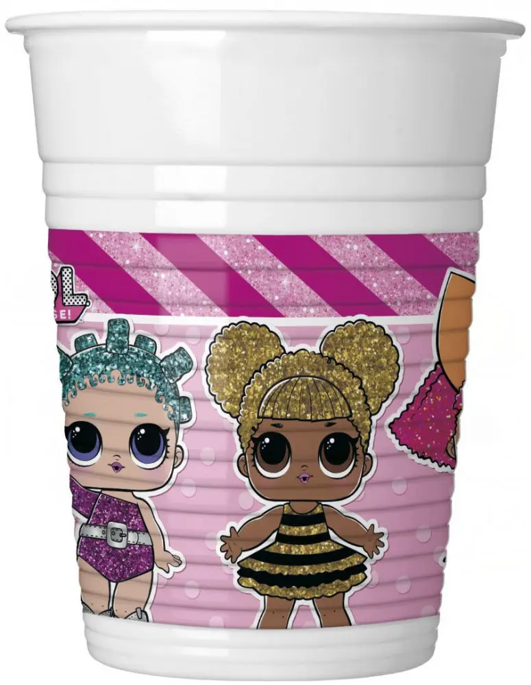 LOL Surprise Glitterati Plastic Cups 8-pack 200 ml product photo
