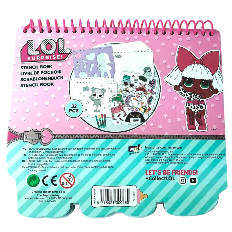 LOL Surprise stencil book product photo