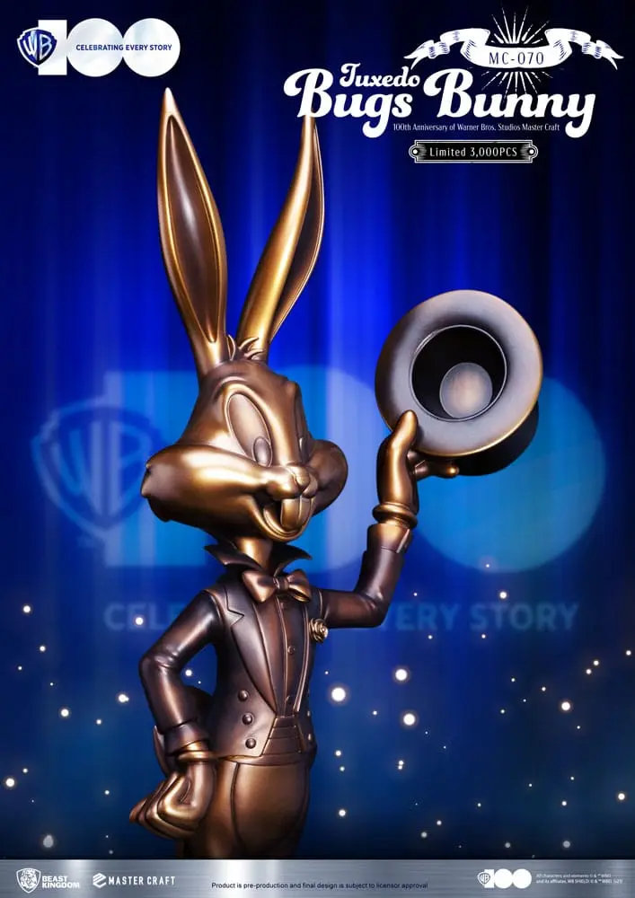 Looney Tunes 100th anniversary of Warner Bros. Studios Master Craft Statue Bugs Bunny 46 cm product photo