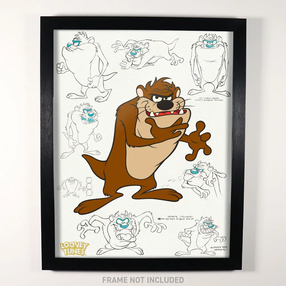 Looney Tunes Art Print Limited Edition Fan-Cel Tazmanian Devil 36 x 28 cm product photo