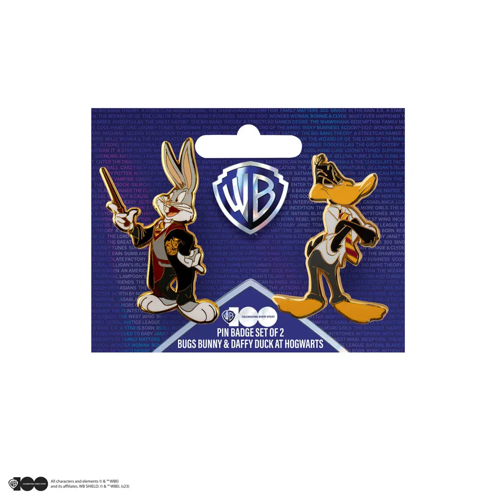 Looney Tunes Pins 2-Pack Bugs Bunny &amp; Daffy Duck at Hogwarts product photo