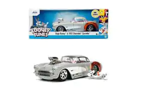 Looney Tunes Diecast Model 1/24 1957 Chevrolet Corvette Bugs Bunny product photo