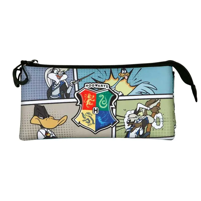 Looney Tunes Harry Potter 100th Anniversary triple pencil case product photo
