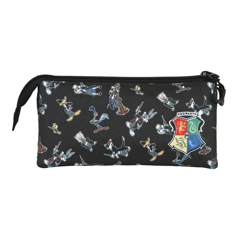 Looney Tunes Harry Potter 100th Anniversary triple pencil case product photo