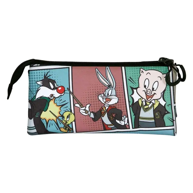 Looney Tunes Harry Potter 100th Anniversary triple pencil case product photo