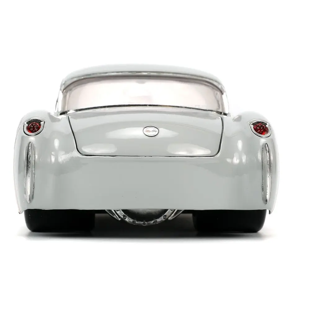 Looney Tunes Hollywood Rides Diecast Model 1/24 1957 Chevrolet Corvette with Bugs Bunny Figur product photo