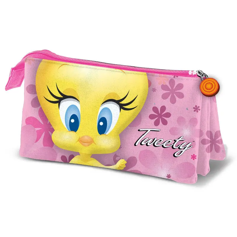 Looney Tunes Pink Flow triple pencil case product photo