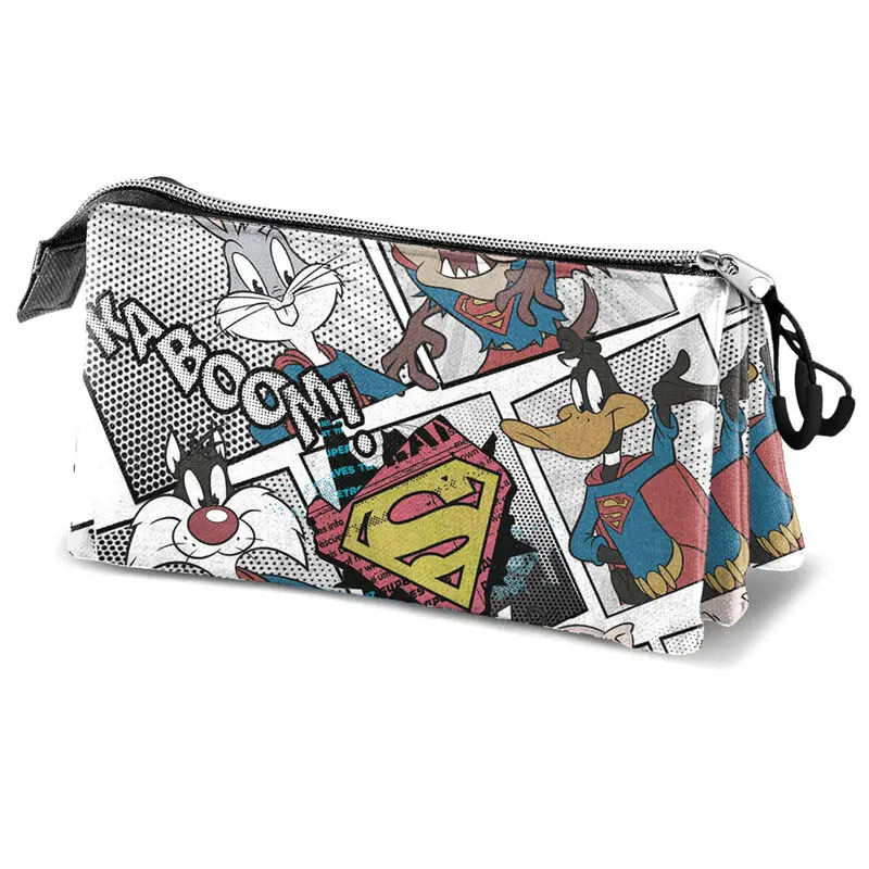 Looney Tunes Superman 100th Anniversary triple pencil case product photo