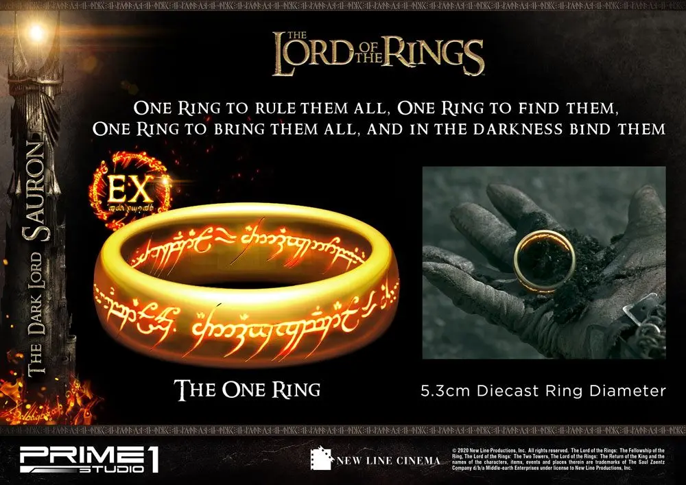 Lord of the Rings Statue 1/4 The Dark Lord Sauron Exclusive Version 109 cm product photo