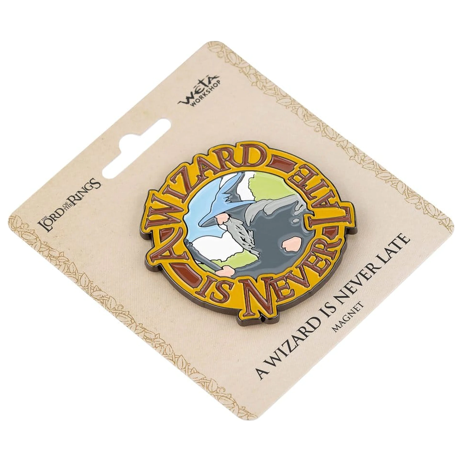 Lord of the Rings Magnet A Wizard Is Never Late (Enamel) 7 cm  product photo