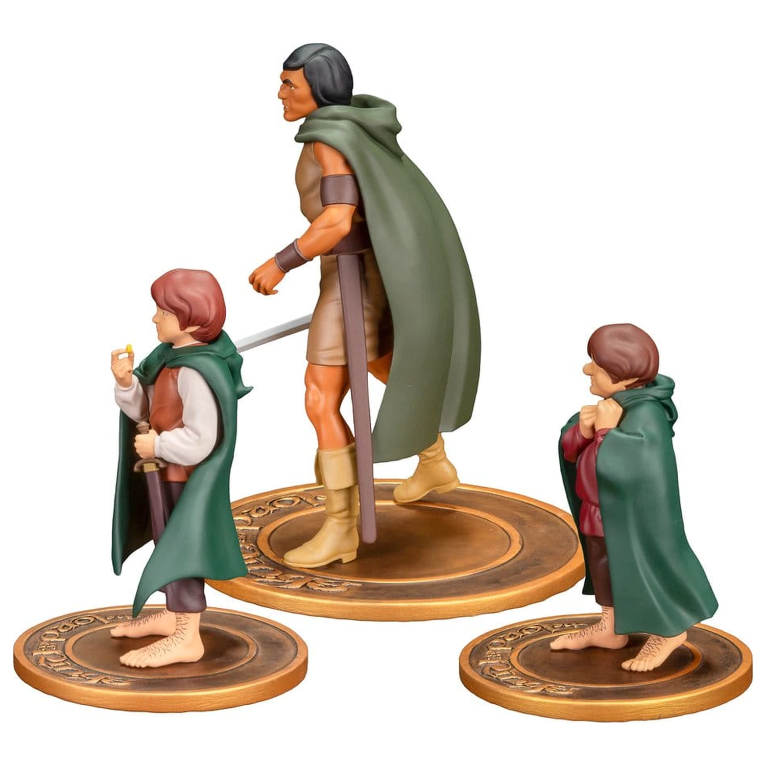 Lord of the Rings Animated Film PVC Figures 3-Pack Frodo, Aragorn, and Samwise product photo