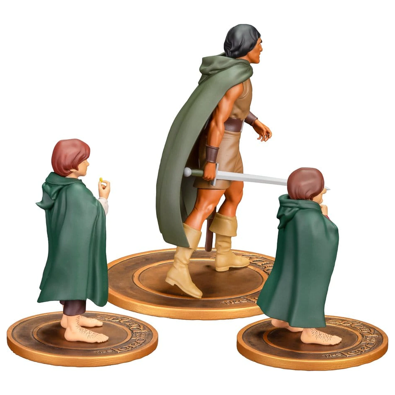 Lord of the Rings Animated Film PVC Figures 3-Pack Frodo, Aragorn, and Samwise product photo