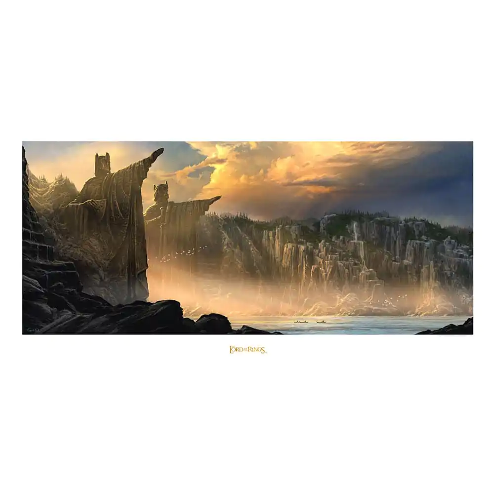 Lord of the Rings Art Print The Argonath - Pillars of the Kings 59 x 30 cm product photo