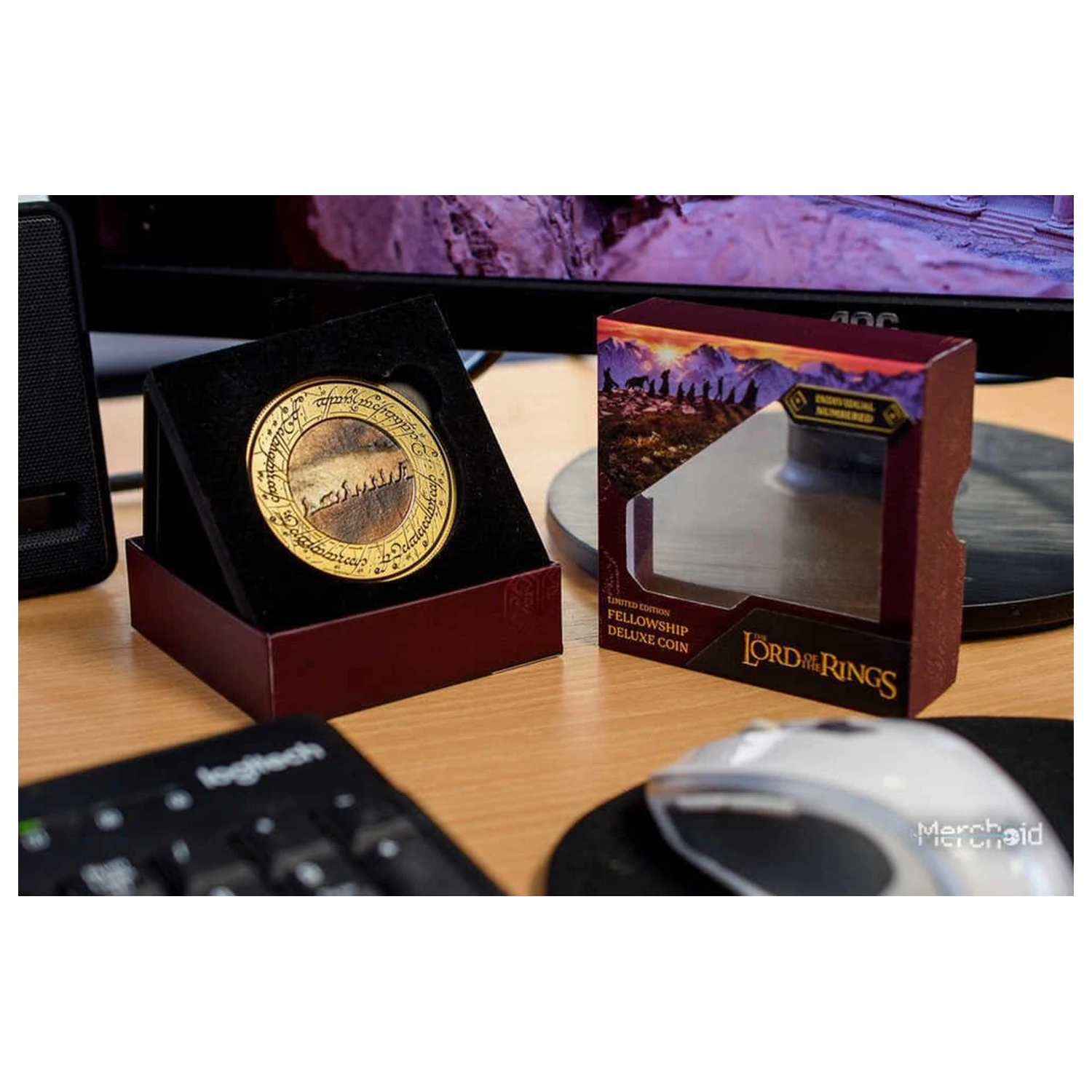 Lord of the Rings Coin with Display Stand The Fellowship product photo