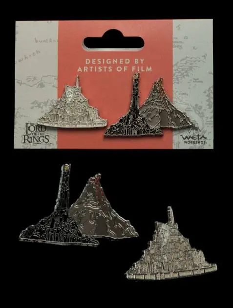 Lord of the Rings Collectors Pins 2-Pack Minas Tirith & Mt. Doom termékfotó