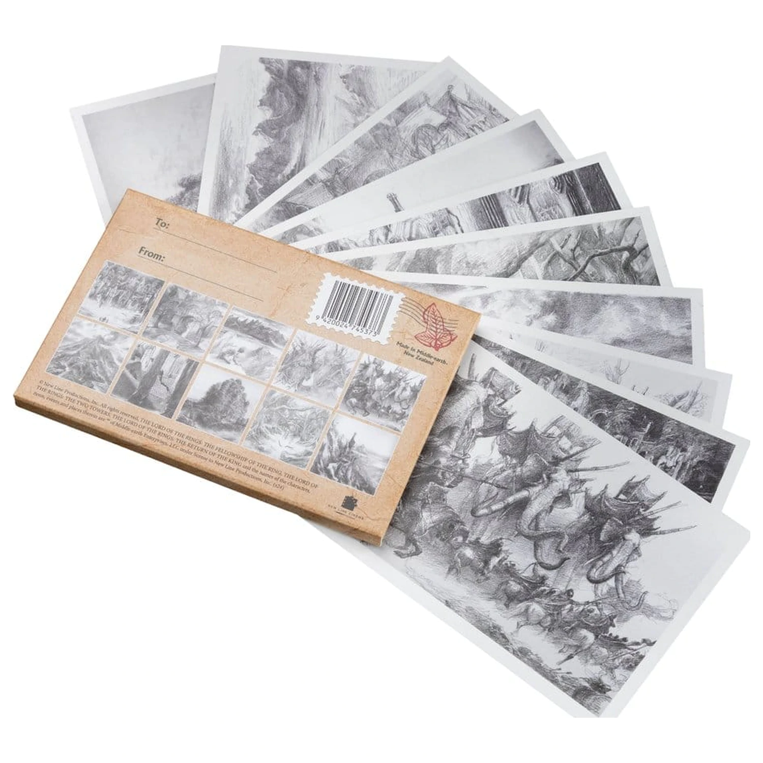 Lord of the Rings Postcards Set Concept Art by Alan Lee: The Lord of the Rings 15 x 12 cm  product photo