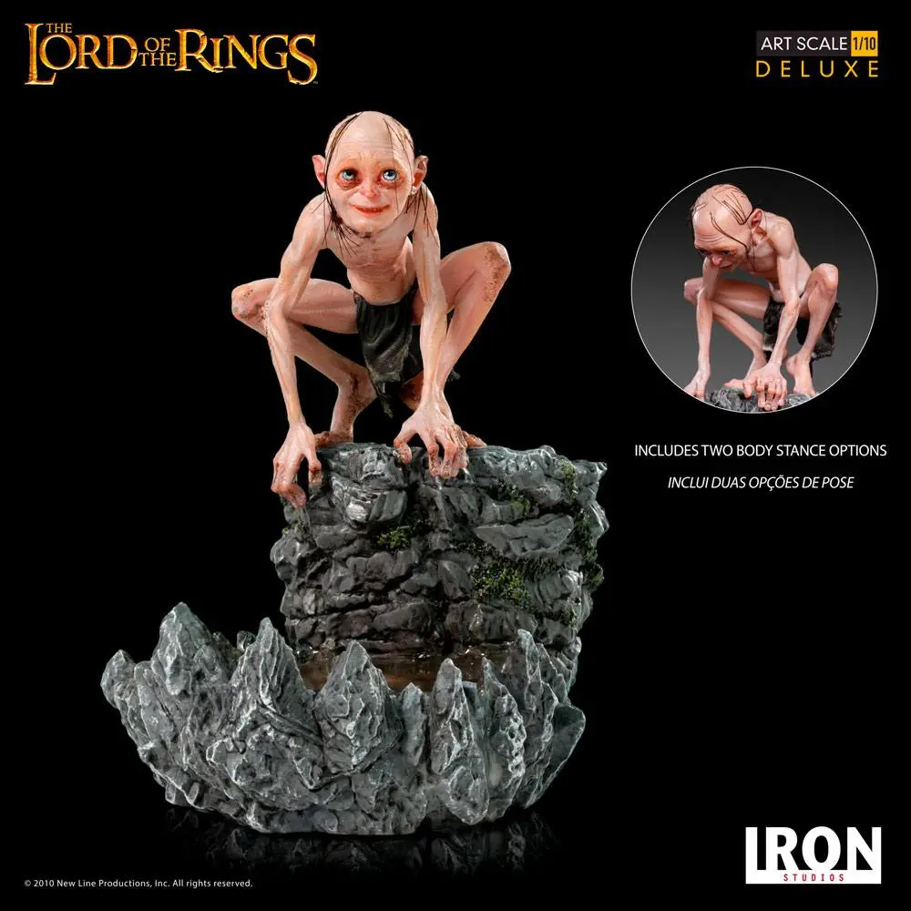 Lord Of The Rings Deluxe Art Scale Statue 1/10 Gollum 12 cm product photo