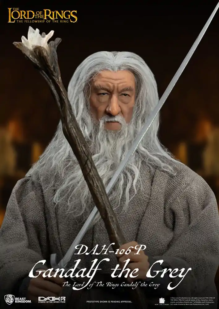 Lord of the Rings Dynamic 8ction Heroes Action Figure 1/9 Gandalf the Grey 21 cm termékfotó