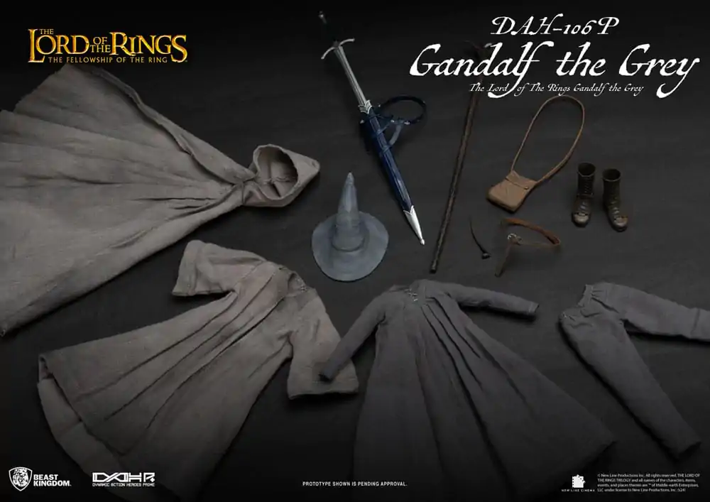 Lord of the Rings Dynamic 8ction Heroes Action Figure 1/9 Gandalf the Grey 21 cm termékfotó