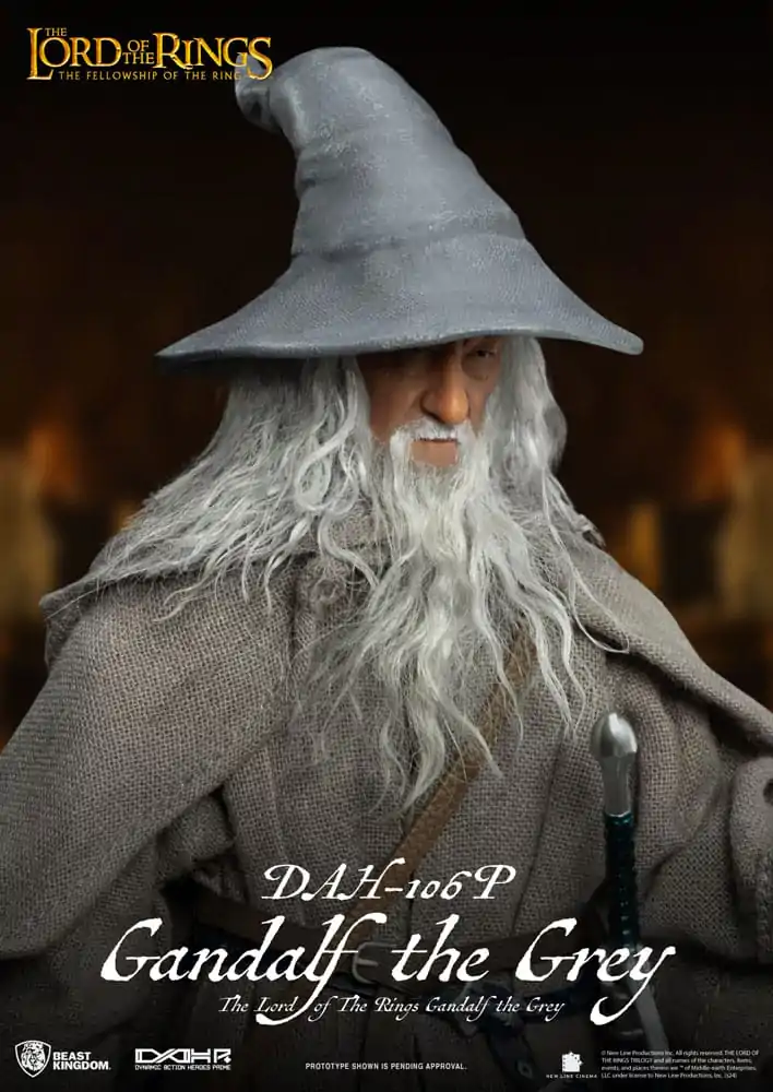 Lord of the Rings Dynamic 8ction Heroes Action Figure 1/9 Gandalf the Grey 21 cm termékfotó