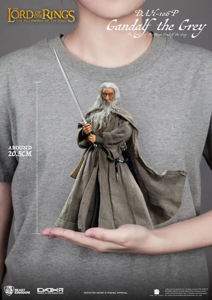 Lord of the Rings Dynamic 8ction Heroes Action Figure 1/9 Gandalf the Grey 21 cm termékfotó