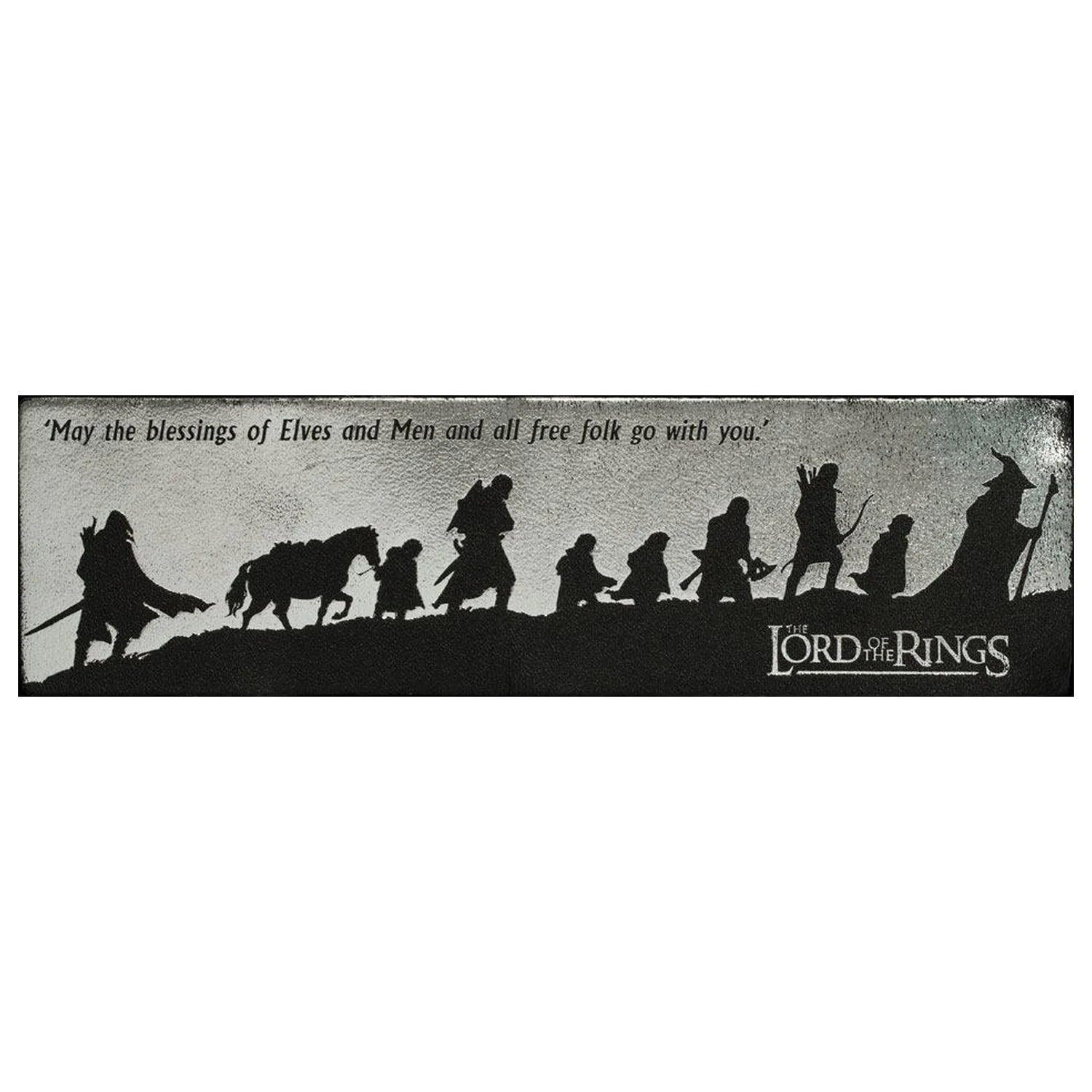 Lord of the Rings Leather Bookmark Fellowship Silhouette product photo
