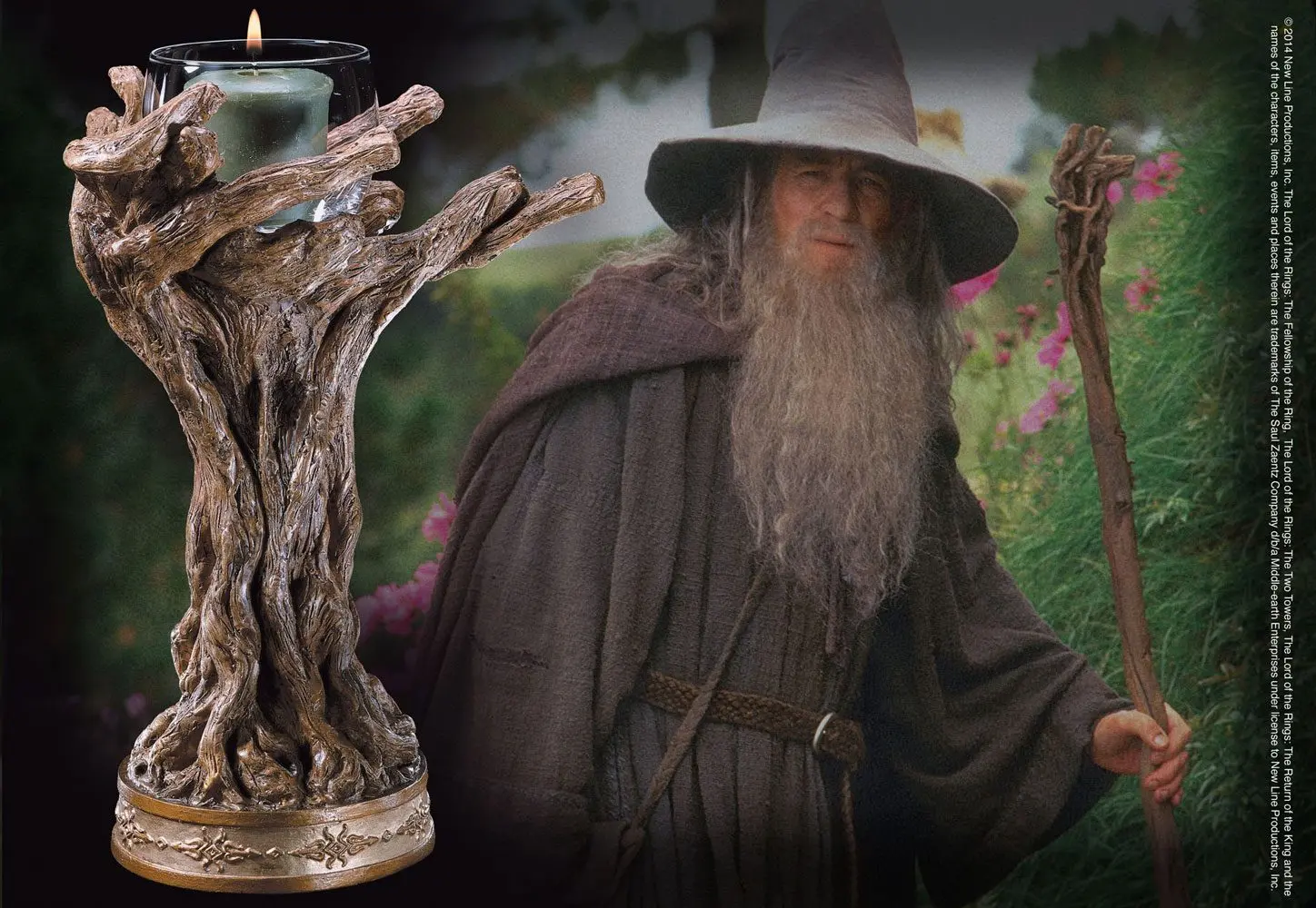 Lord of the Rings Candle Holder Gandalf the Grey 23 cm termékfotó