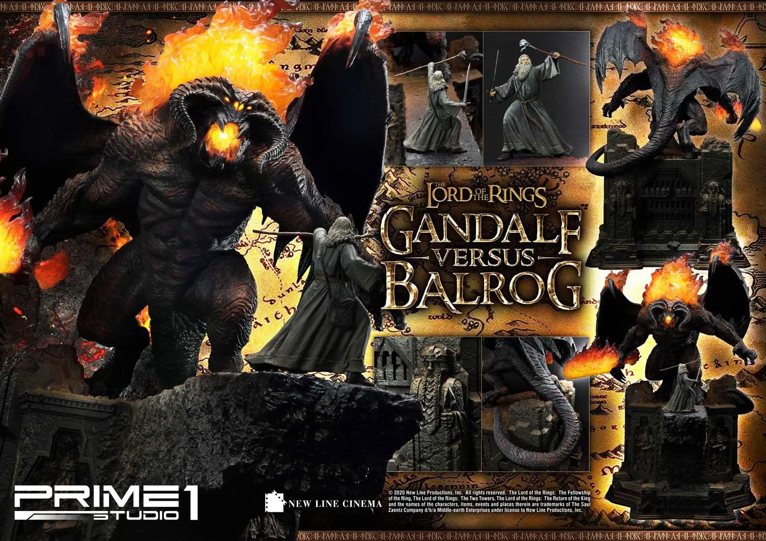 Lord of the Rings Statue Gandalf Vs. Balrog 79 cm product photo