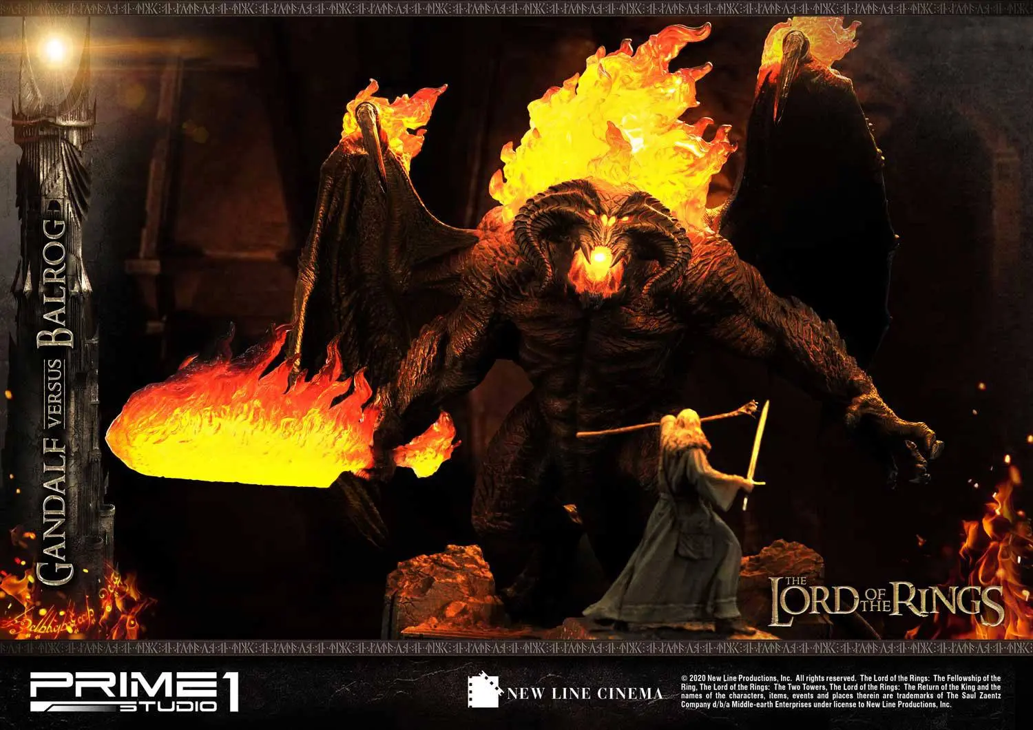 Lord of the Rings Statue Gandalf Vs. Balrog 79 cm product photo