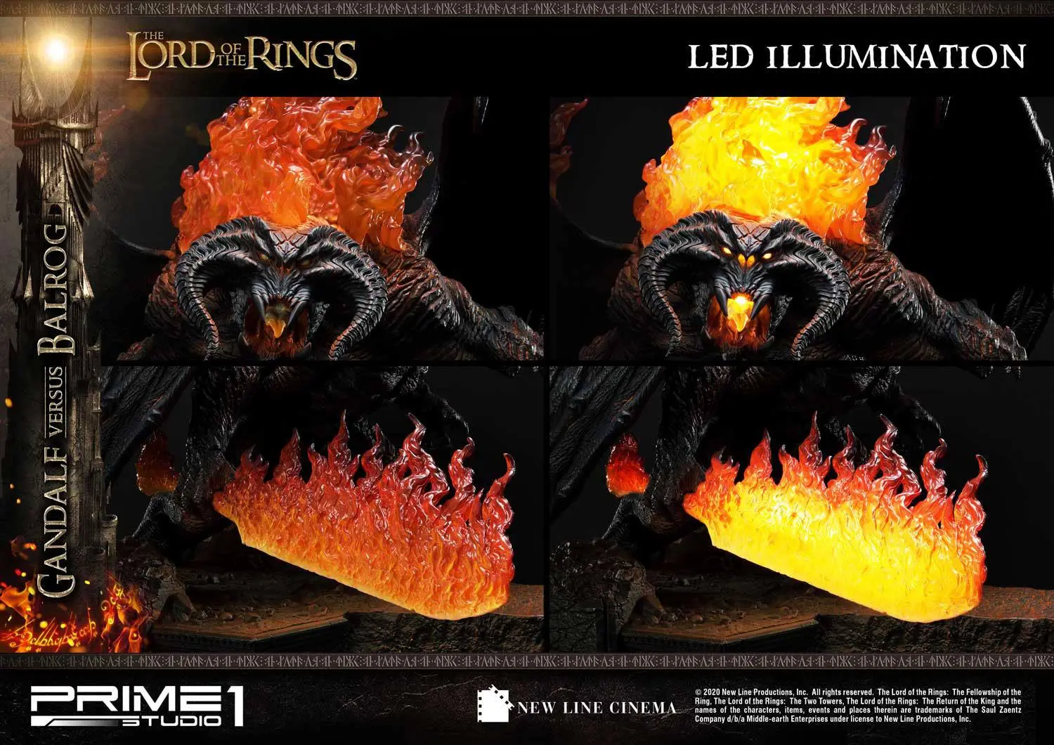 Lord of the Rings Statue Gandalf Vs. Balrog 79 cm product photo