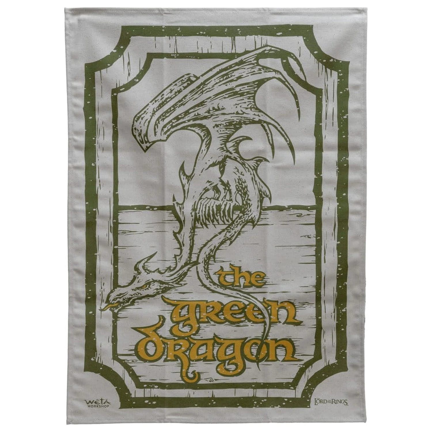 Lord of the Rings Tea Towel 2-Pack Green Dragon & Prancing Pony 69 cm  product photo