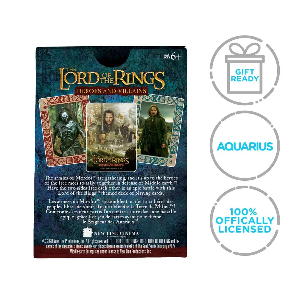 Lord of the Rings Playing Cards Heroes and Villains termékfotó