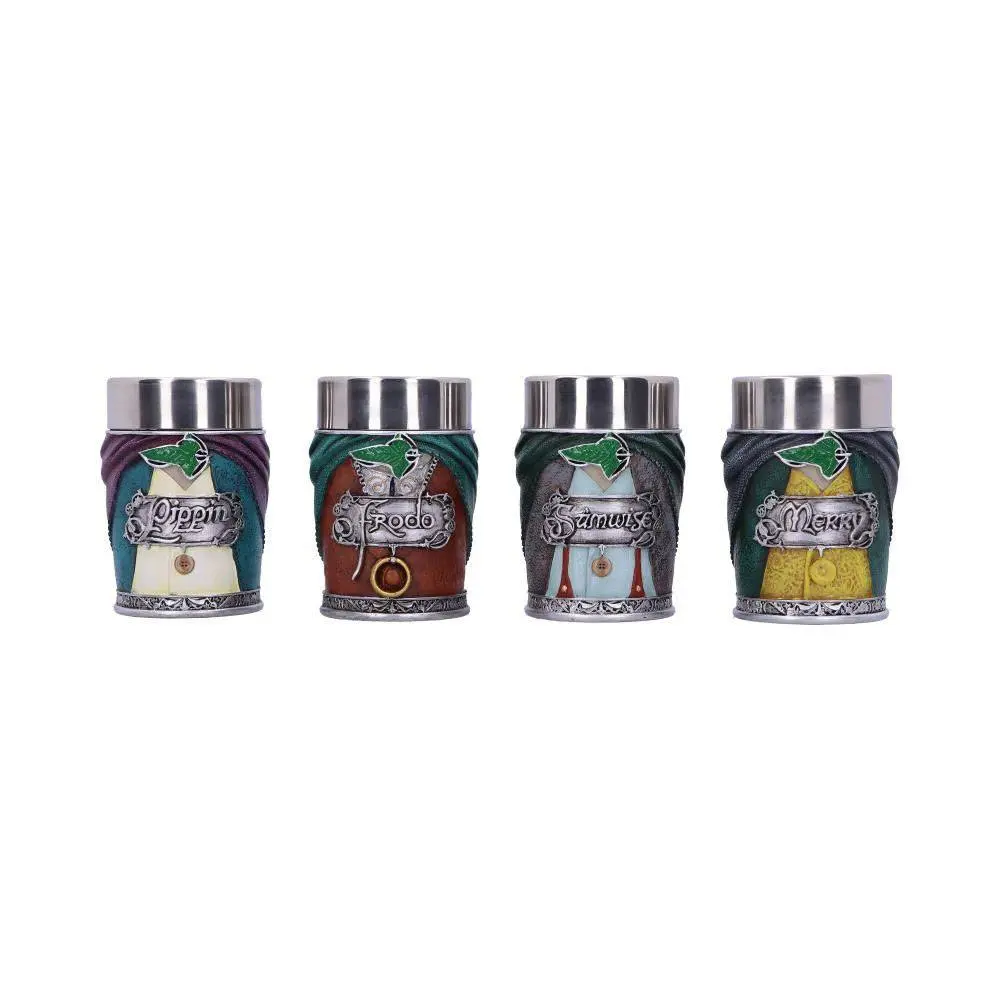 Lord of the Rings Shotglass 4-Pack Hobbits product photo