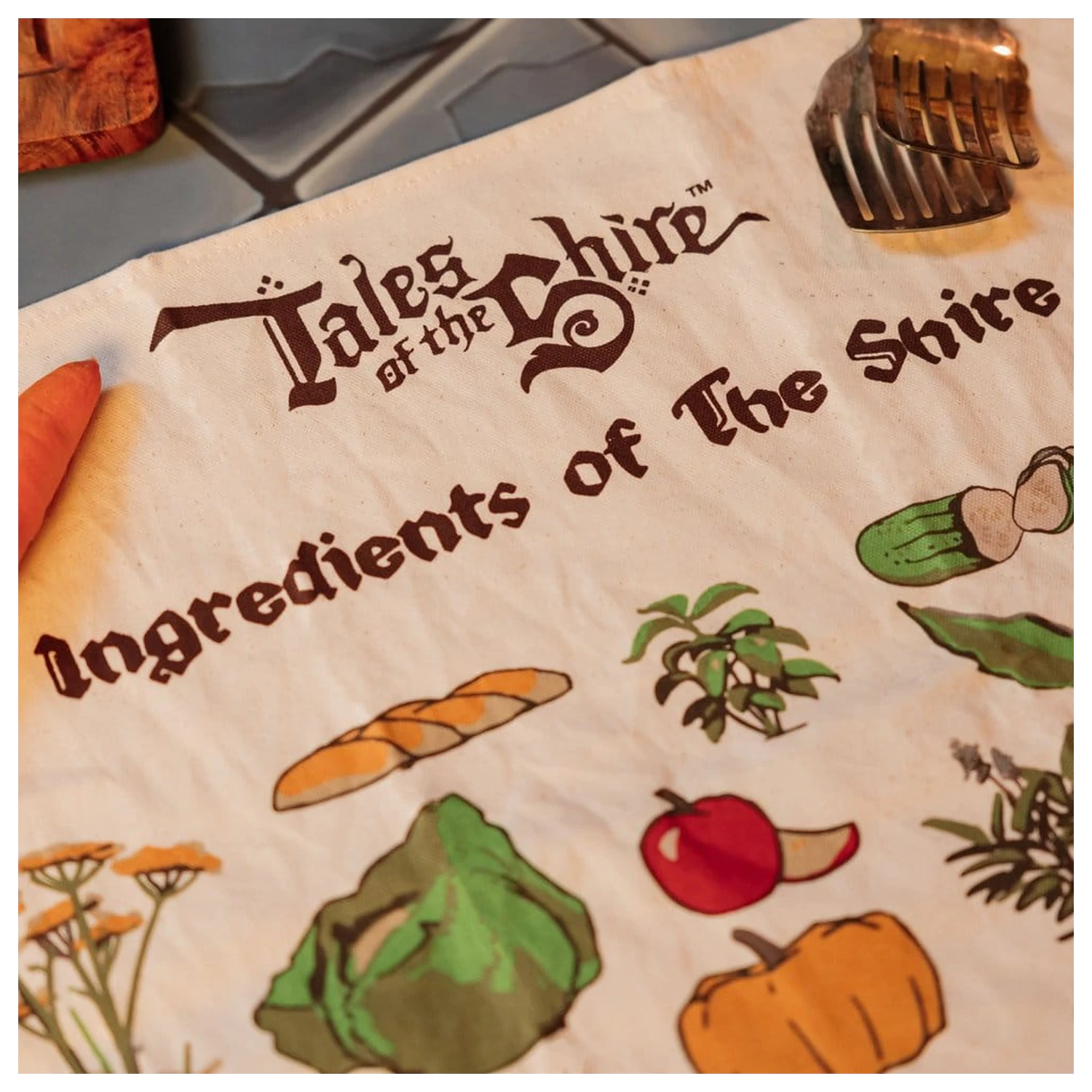 Lord of the Rings Tea Towel Ingredients of The Shire (Tales of the Shire (2025)) 69 cm  product photo