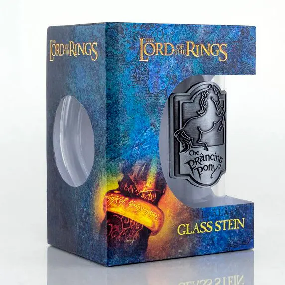 Lord of the Rings Prancing Pony glass stein product photo