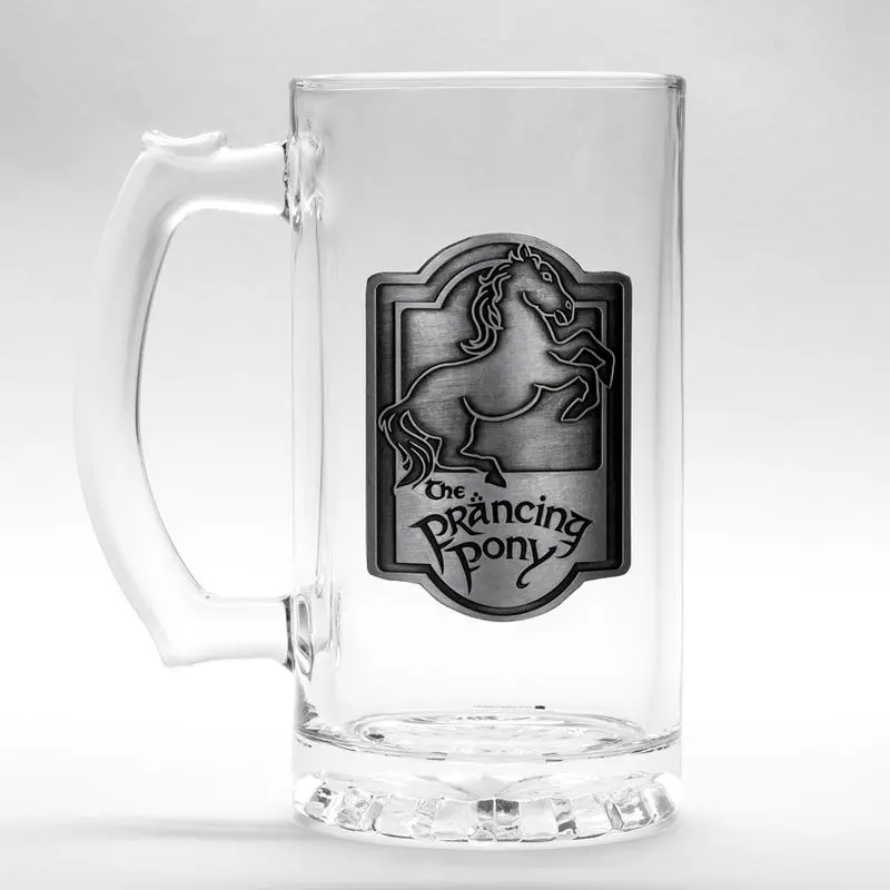 Lord of the Rings Prancing Pony glass stein product photo