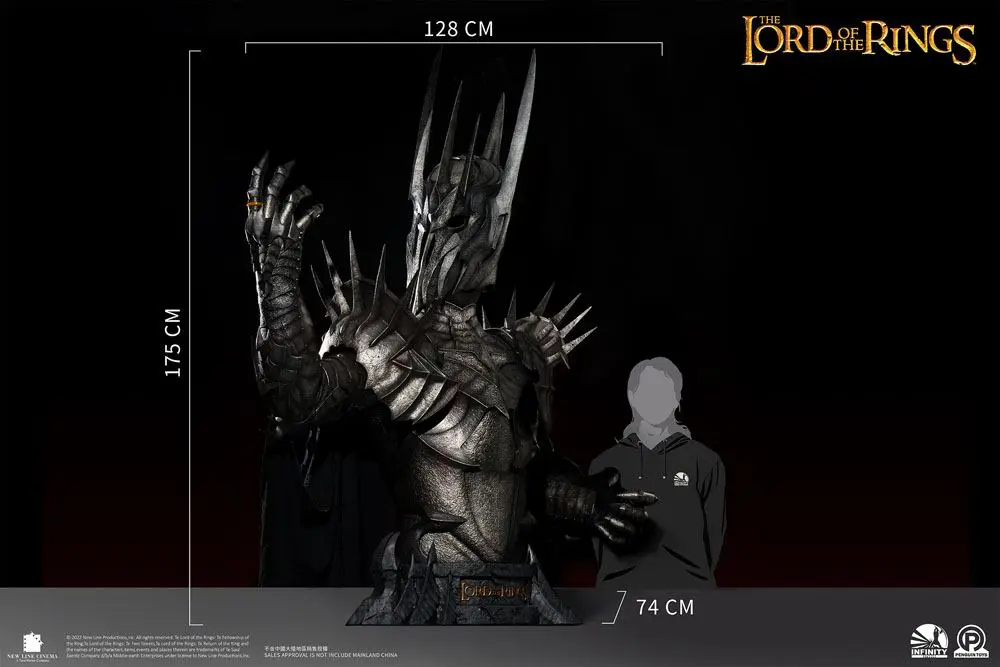 Lord Of The Rings Life Size Bust 1/1 Sauron 175 cm product photo
