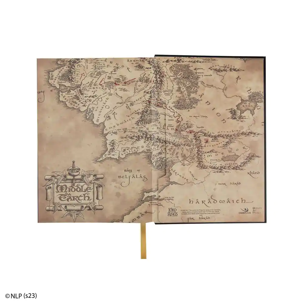 Lord of the Rings Notebook Map of Middle Earth product photo