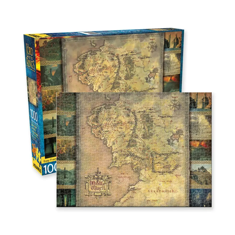 Lord of the Rings Jigsaw Puzzle Map (1000 pieces) product photo